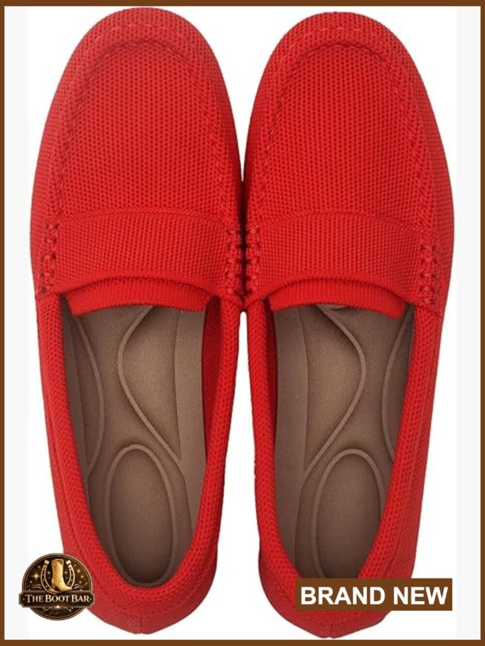 Lightweight Knitted Loafers Comfortable Slip-On Shoes Memory Foam Flat